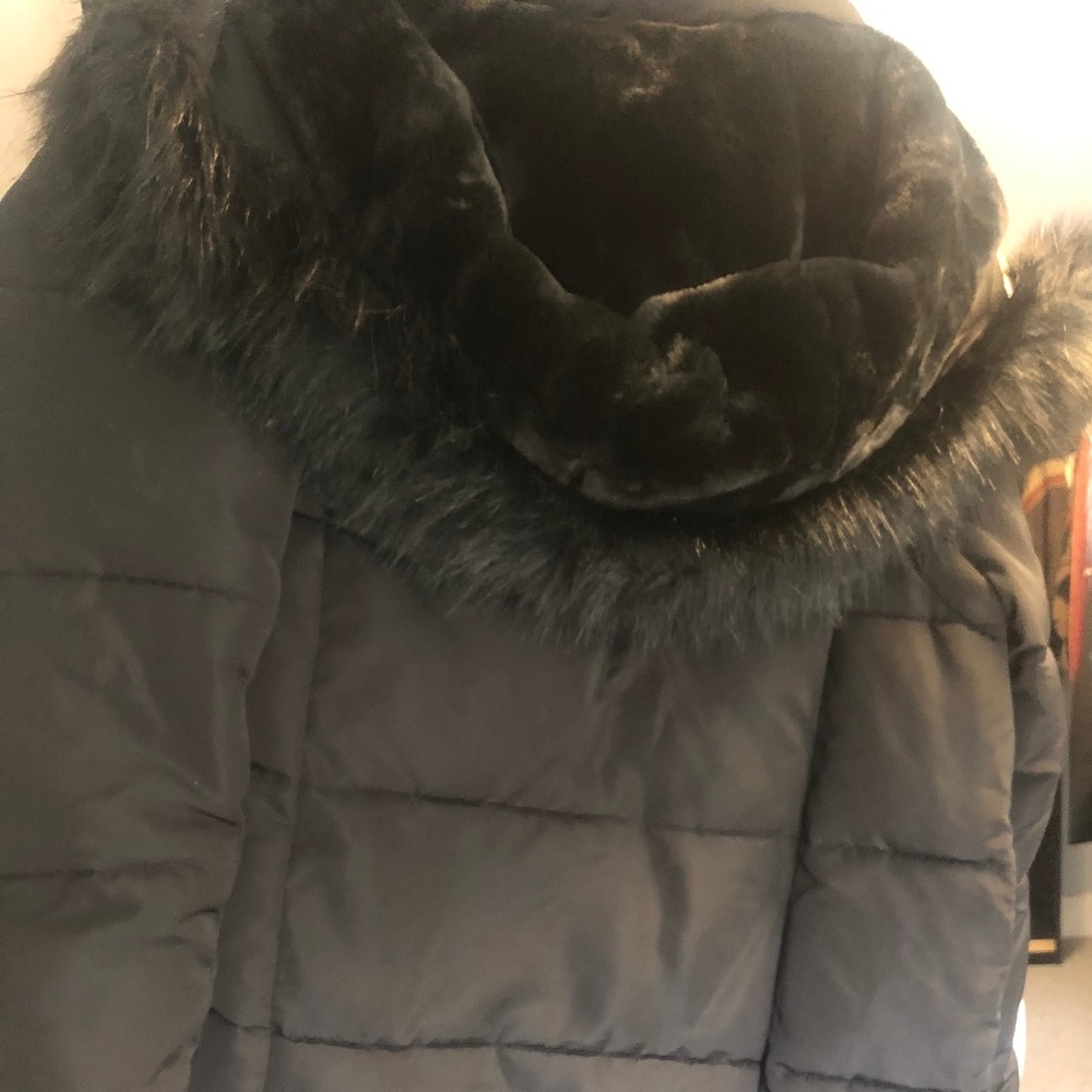 Derek Lam 10 Crosby  Winter Parka w/ Faux Fur Hood
